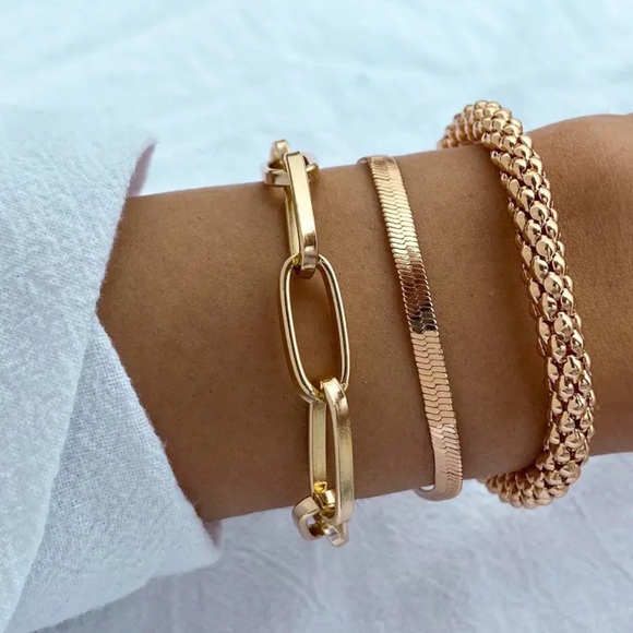 Gold Bracelet Trio - Picture 1 of 6